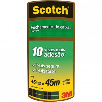 Fita adesiva, 45 mm x 45 m, marrom, HB004031207 3M