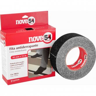 Fita antiderrapante, 50 mm x 15 m, preta, NOVE54