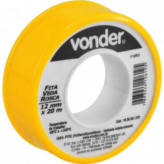 Fita veda-rosca 12 mm x 20 m VONDER