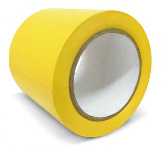 Fita adesiva para demarca��o, 100 mm x 30 m, Amarela, 850, ADERE