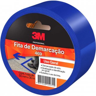 Fita de Demarca��o solo, azul, 50 mm x 30 m, 3M