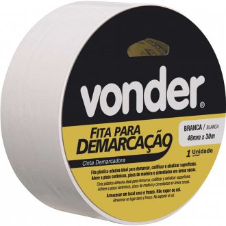Fita adesiva para demarca��o, 48 mm x 30 m branca VONDER