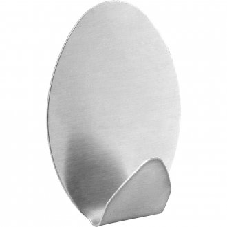 Gancho adesivo oval, em inox, com 2 pe�as, VONDER