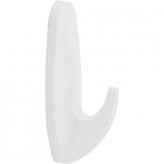 Gancho pl�stico adesivo, branco, com 3 pe�as, VONDER