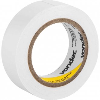 Fita isolante, 19 mm x 10 m, branca, VONDER