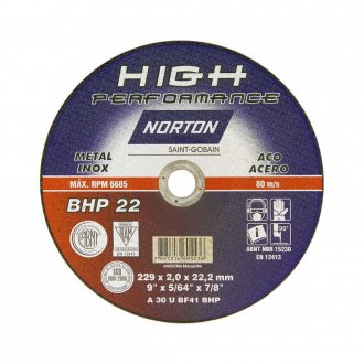 Disco de corte, 229 mm x 2 mm x 22,2 mm, BHP 22 NORTON
