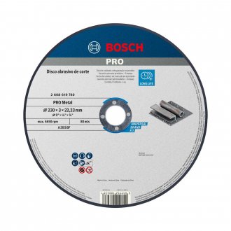Disco de corte 230 mm x 3 mm x 22,23 mm, 2 608 619 740 BOSCH