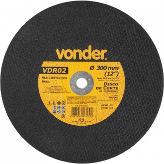 Disco de corte 300 mm x 3,2 mm x 19,10 mm VDR02, VONDER