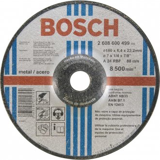 Disco de desbaste 180,0 mm x 6,4 mm x 22,23 mm, Expert, BOSCH