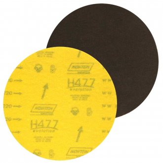 Disco de lixa 180 mm, gr�o 220, costado em pluma sem furo, para m�rmore e granito, Speed-Grip H477, NORTON