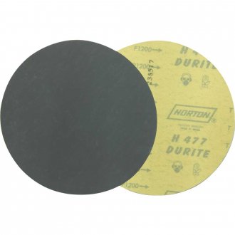 Disco de lixa 180 mm, gr�o 1200, costado em pluma sem furo, para m�rmore e granito, Speed-Grip H477, NORTON