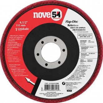 Flap-disc, disco de limpeza/pr�-polimento, 4.1/2