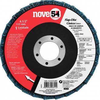 Flap-disc, disco de limpeza/acabamento, 4.1/2