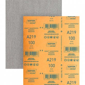 Lixa folha, nofil, A-219, gr�o 100, NORTON