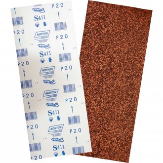 Lixa folha, gr�o 20, S411, 305 x 750 mm, para assoalho de madeira, 05539503291, NORTON