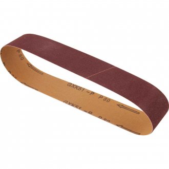 Lixa em cinta, 50 mm x 686 mm, G 80, embalagem com 5 pe�as, VONDER