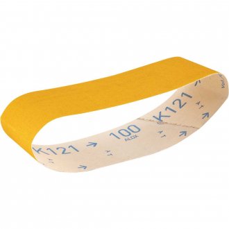 Cinta de lixa, 75 mm x 533 mm, gr�o 100, costado de pano, para madeiras maci�as e laminadas, K121, NORTON