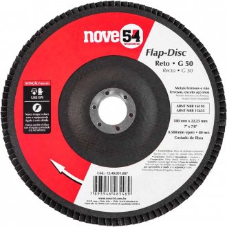 Flap-disc, disco de desbaste/acabamento, 7