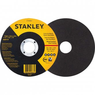 Disco de corte, 114,3 mm x 1 mm x 22,2 m, STA8061, STANLEY