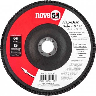 Flap-disc, disco de desbaste/acabamento, 4.1/2