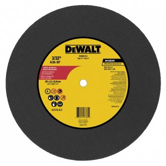 Disco de corte, 355 mm x 2,5 mm x 25,40 mm, para a�o e inox, High Performance, DW80143 DEWALT