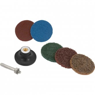 Jogo de discos de lixa com esponja abrasiva 50 mm, 20 pe�as, VONDER