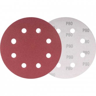 Disco de lixa com costado em pluma 180 mm, gr�o 80, para a lixadeira LPV 750, VONDER