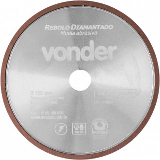 Rebolo diamantado para afia��o de serras, 150 mm, VONDER