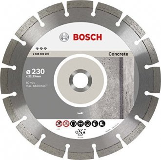 Disco de corte diamantado, 230 mm x 22,2 mm, segmentado, 2608602200, BOSCH