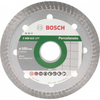 Disco de corte diamantado, 105 mm, turbo fino, Expert 2608615177 BOSCH