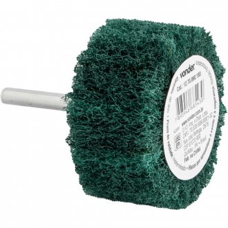 Roda com haste para acabamento, 60 mm x 30 mm, gr�o 180, VONDER