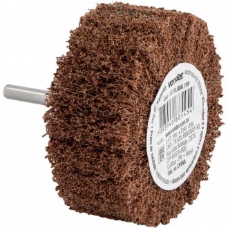 Roda com haste para acabamento, 80 mm x 35 mm, gr�o 100, VONDER