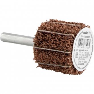 Roda com haste para remo��o e acabamento, 30 mm x 25 mm, gr�o 100, VONDER