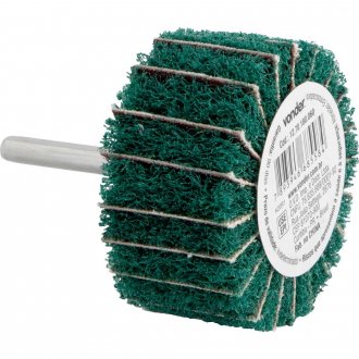 Roda com haste para remo��o e acabamento, 60 mm x 30 mm, gr�o 180, VONDER