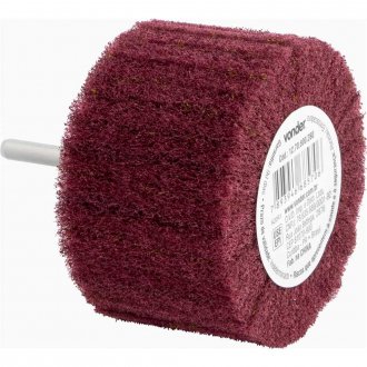 Roda com haste para acabamento, 80 mm x 50 mm, gr�o 280, VONDER
