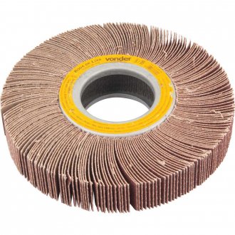 Roda de lixa, 150 mm x 25 mm, sem haste, gr�o 100 VONDER