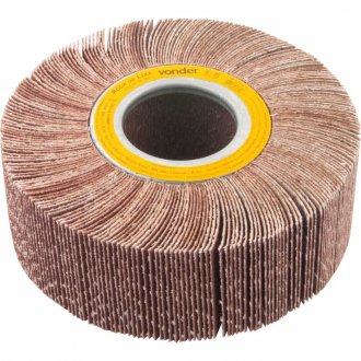Roda de lixa, 150 mm x 50 mm, sem haste, gr�o 100 VONDER