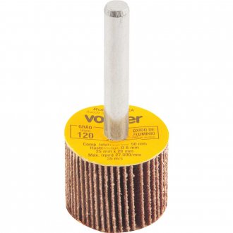 Roda de lixa 25 mm x 20 mm com haste, gr�o 120 VONDER