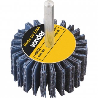 Roda de lixa 40 mm x 20 mm com haste, gr�o 60 VONDER