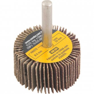 Roda de lixa 40 mm x 20 mm com haste, gr�o 80 VONDER