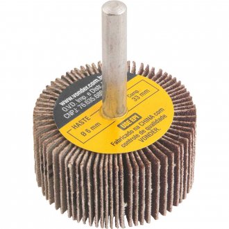 Roda de lixa 40 mm x 20 mm com haste, gr�o 120, VONDER