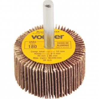 Roda de lixa 40 mm x 20 mm com haste, gr�o 180 VONDER