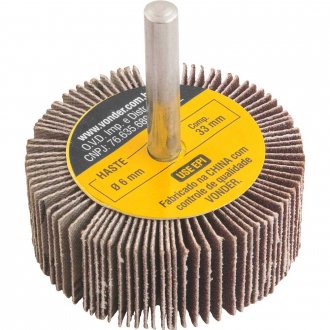 Roda de lixa 50 mm x 20 mm com haste, gr�o 120 VONDER