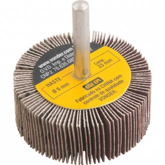 Roda de lixa 50 mm x 20 mm com haste, gr�o 220 VONDER