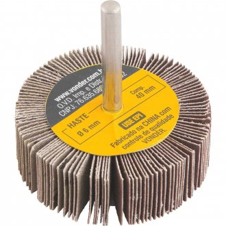 Roda de lixa 60 mm x 20 mm com haste, gr�o 220 VONDER