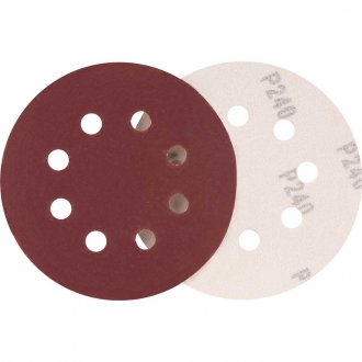 Disco de lixa com costado em pluma 125 mm, gr�o 240, embalagem com 10 pe�as, para ILOV 1813, LRV 355, LRD 355, VONDER