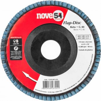 Flap-disc, disco de desbaste/acabamento, 4.1/2