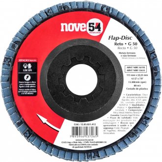 Flap-disc, disco de desbaste/acabamento, 4.1/2