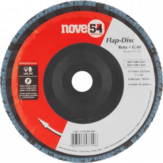 Flap-disc, disco de desbaste/acabamento, 7