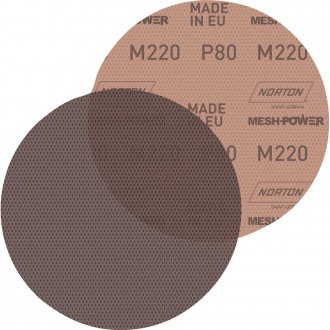 Disco de lixa telado com costado em pluma, 152 mm, gr�o 80, M220 MESHPOWER NORTON